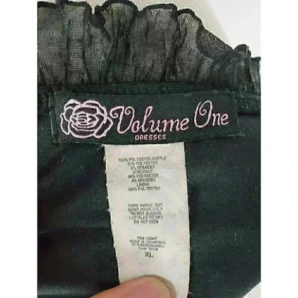 Volume One Ruffled Dress women size XL Jun… - Picture 2 of 7